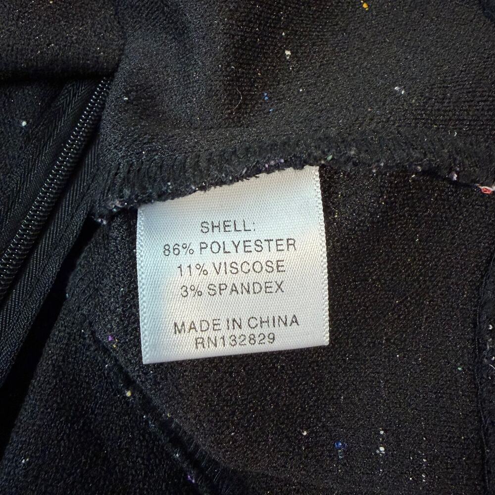 Camila Coelho x REVOLVE Tweed Vanessa Strapless Top Belted Metallic Black - Picture 11 of 12